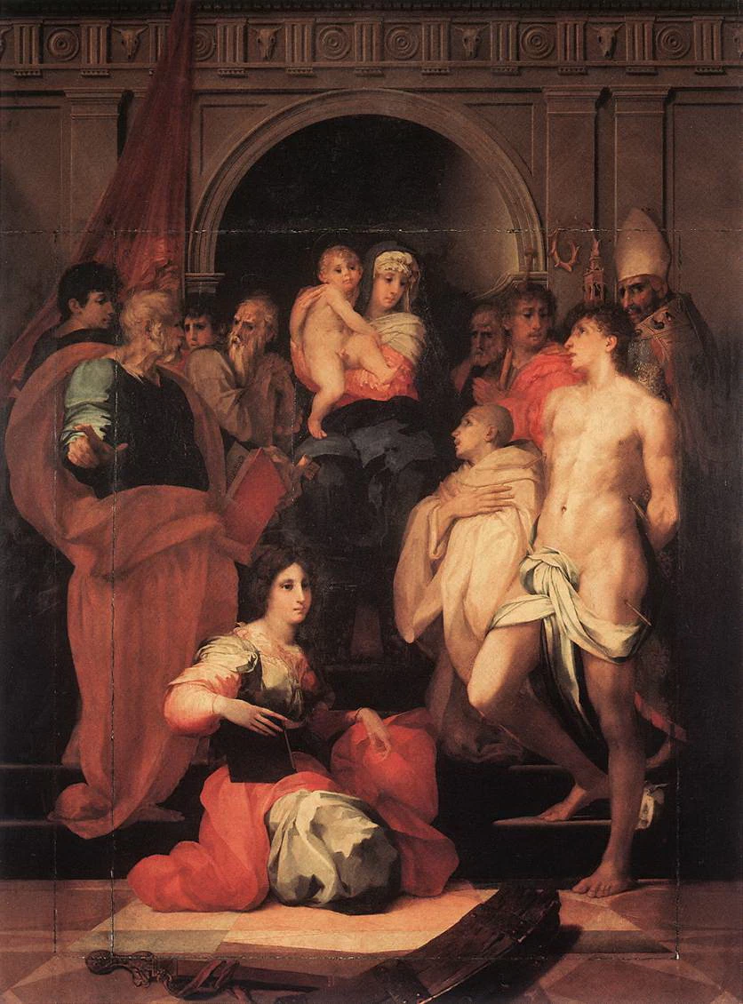 Madonna in trono e dieci santi - Galleria Palatina, Palazzo Pitti, Firenze